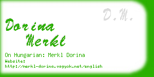 dorina merkl business card